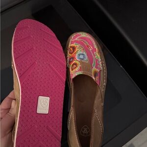 Ariat Women's Pink Floral Loafers